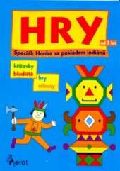 kniha Honba za pokladem indiánů křížovky, bludiště, hry, rébusy, Pierot 2004