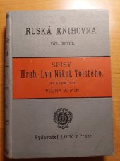 kniha Vojna a mír I. Svazek 12, Ruská knihovna XLVIII., J. Otto 1908