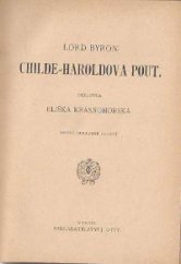 kniha Childe-Haroldova pouť, F. Šimáček 1890