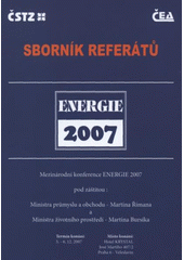 kniha Energie 2007 sborník referátů, Agentura ČSTZ 2007