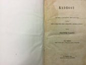 kniha Radhost Díl prwní, - Spisy z oboru řeči a literatury české a krásowědy - sbírka spisůw drobných z oboru řeči a literatury české, krásowědy, historie a politiky., B. Tempský 1871