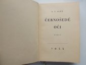 kniha Černošedé oči Román, Ústřední dělnické nakladatelství 1933