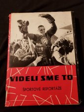 kniha Videli sme to Športové reportáže, Šport 1963