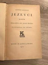 kniha Jezevci román, Sfinx, Bohumil Janda 1927