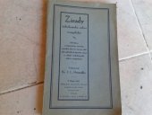 kniha Zásady českobratrské církve evangelické z usnesení II. synodu českobratrské církve evangelické a z uložení výboru k tomu zvoleného, Synodní výbor Českobratrské církve evangelické 1927