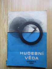 kniha Hudební věda, Academia 1968