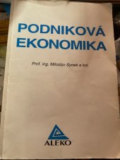 kniha Podniková ekonomika učebnice, Aleko 1992