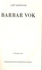kniha Barbar Vok, Družstevní práce 1949