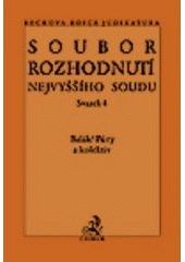 kniha Soubor rozhodnutí Nejvyššího soudu., C. H. Beck 2001