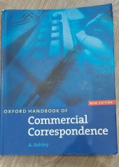 kniha Oxford handbook of Commercial Correspondence , Oxford University Press 2003