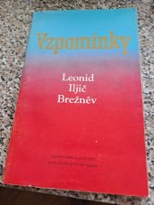 kniha Vzpomínky, Lidové nakladatelství 1982