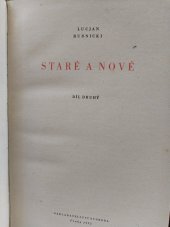 kniha Staré a nové. Díl 2, Svoboda 1952