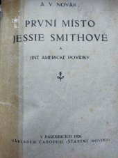 kniha První místo Jessie Smithové a jiné americké povídky, A.V. Novák 1926