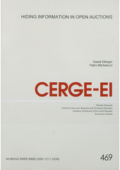 kniha Hiding information in open auctions, CERGE-EI 2012