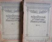 kniha Náboženská literatura staroegyptská, J. Šnajdr 1921