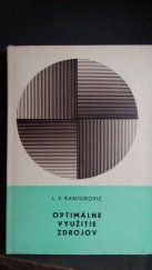 kniha Optimálne využitie zdrojov, Vydavateľstvo Slovenskej akadémie vied 1969