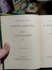 kniha Z mých pamětí. [Sv.] 2 , - V Litomyšli, J. Otto 1932