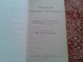 kniha Sociální zásady Ježíšovy, YMCA 1921