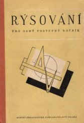 kniha Rýsování pro osmý postupný ročník, Státní pedagogické nakladatelství 1957