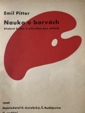 kniha Nauka o barvách učebná kniha a příručka pro učitele, K. Ausobský 1942