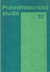 kniha Právněhistorické studie., Karolinum  1992