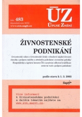 kniha Živnostenské podnikání podle stavu k 1.3.2005, Sagit 2005