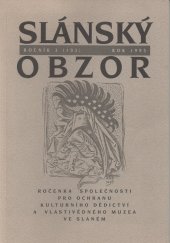 kniha Slánský obzor Ročenka společnosti pro ochranu kulturního dědictví..., Společnost pro ochranu kulturního dědictví 1995