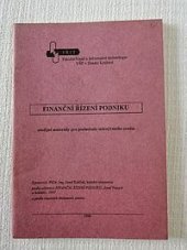 kniha Finanční řízení podniku, Gaudeamus pro Vysokou školu pedagogickou v Hradci Králové 1998