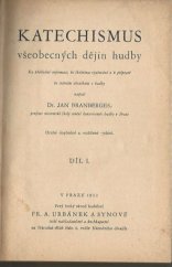 kniha Katechismus všeobecných dějin hudby, Fr. A. Urbánek a synové 1932