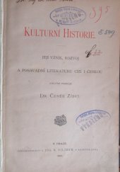 kniha Kulturní historie, Jos. R. Vilímek 1892