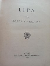 kniha Lípa, J. Otto 1908