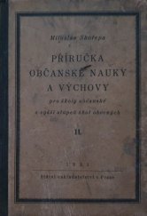 kniha Příručka občanské nauky a výchovy. Díl 2, - [Stupeň horní], Státní nakladatelství 1923