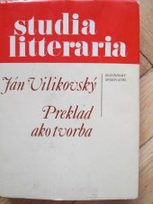 kniha Preklad ako tvorba, Slovenský spisovateľ 1984