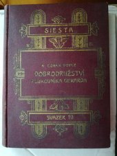 kniha Dobrodružství plukovníka Gerarda, B. Procházka 1925