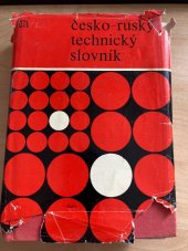 kniha Česko-ruský technický slovník určeno [také] studentům, SNTL 1973