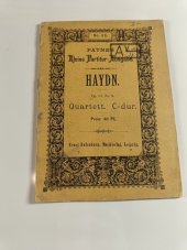 kniha Haydn No. 53. Quartett C-dur, Op. 33, No. 3, Ernst Eulenburg 1900