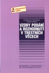 kniha Vzory podání a rozhodnutí v trestních věcech, Linde 2005