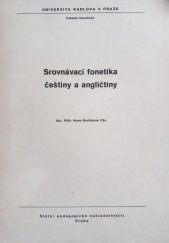 kniha Srovnávací fonetika češtiny a angličtiny, SPN 1979