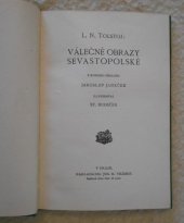 kniha Válečné obrazy sevastopolské, Jos. R. Vilímek 1923