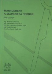 kniha Management a ekonomika podniku sbírka úloh, ČVUT 2006