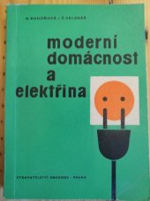 kniha Moderní domácnost a elektřina, Vydavatelství obchodu 1966