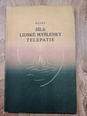 kniha Síla lidské myšlenky-telepatie, Jarmila Kroftová Kočová 1936