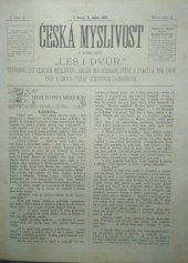 kniha Česká myslivost časopis, Česká myslivost 1897