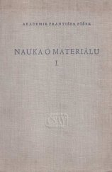 kniha Nauka o materiálu. 1. díl, Československá akademie věd 1957
