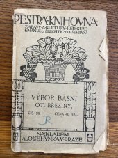 kniha Výbor básní Otakara Březiny, Alois Hynek 1910