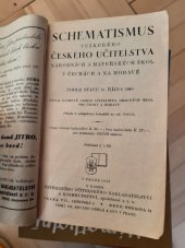 kniha Schematismus veškerého českého učitelstva národních a mateřských škol v Čechách a na Moravě podle stavu 15. října 1940 ..., Zájmový odbor učitelstva obecných škol pro Čechy a Moravu 1941