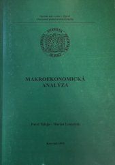 kniha Makroekonomická analýza, Slezská univerzita, Obchodně podnikatelská fakulta 1999