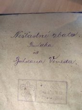 kniha Nešťastné zlato povídka, Cyrillo-Methodějská knihtiskárna (V. Kotrba) 1911