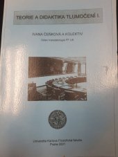 kniha Teorie a didaktika tlumočení I., Univerzita Karlova, Filozofická fakulta 2001