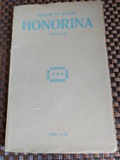 kniha Honorina Novela, Kamilla Neumannová 1909